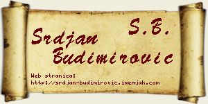 Srđan Budimirović vizit kartica